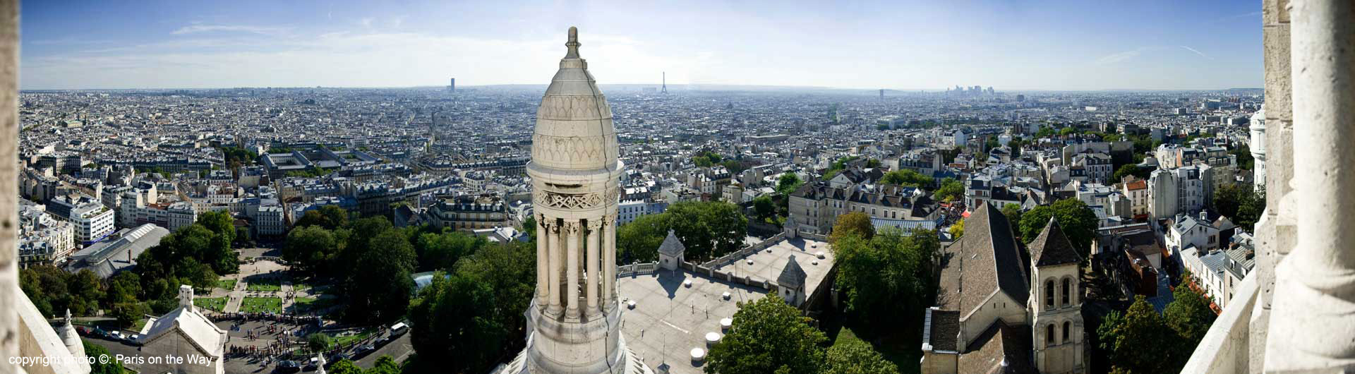 VIEW OF PARIS FROM THE SACRE COEUR BASILICA